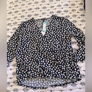 Stitch Fix blue blouse XL NWT